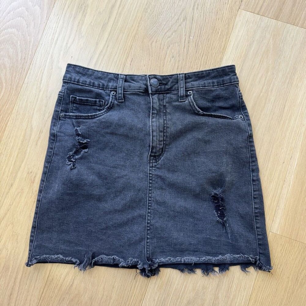 Aeropostale Y2K Black Denim Mini Skirt